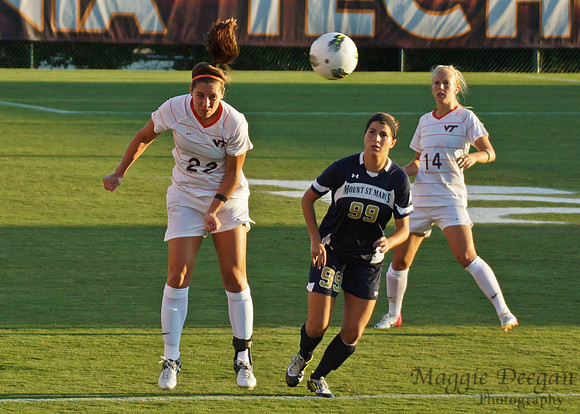 Virginia Tech University Hokies Mount St. Mary's University Mountainers women's soccer