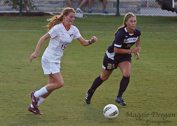 Virginia Tech University Hokies Mount St. Mary's University Mountainers women's soccer