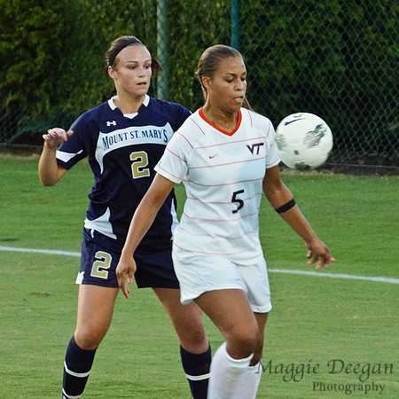 Virginia Tech University Hokies Mount St. Mary's University Mountainers women's soccer