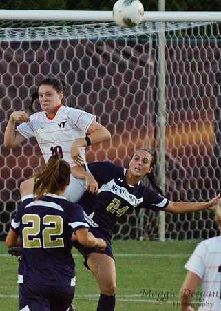 Virginia Tech University Hokies Mount St. Mary's University Mountainers women's soccer