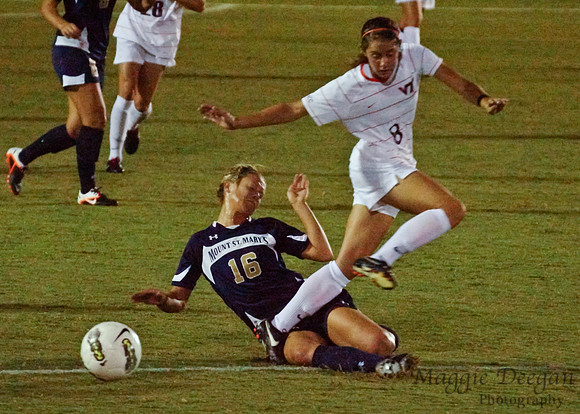 Virginia Tech University Hokies Mount St. Mary's University Mountainers women's soccer