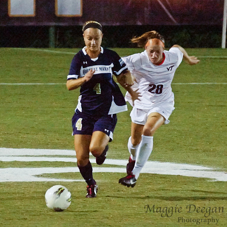 Virginia Tech University Hokies Mount St. Mary's University Mountainers women's soccer